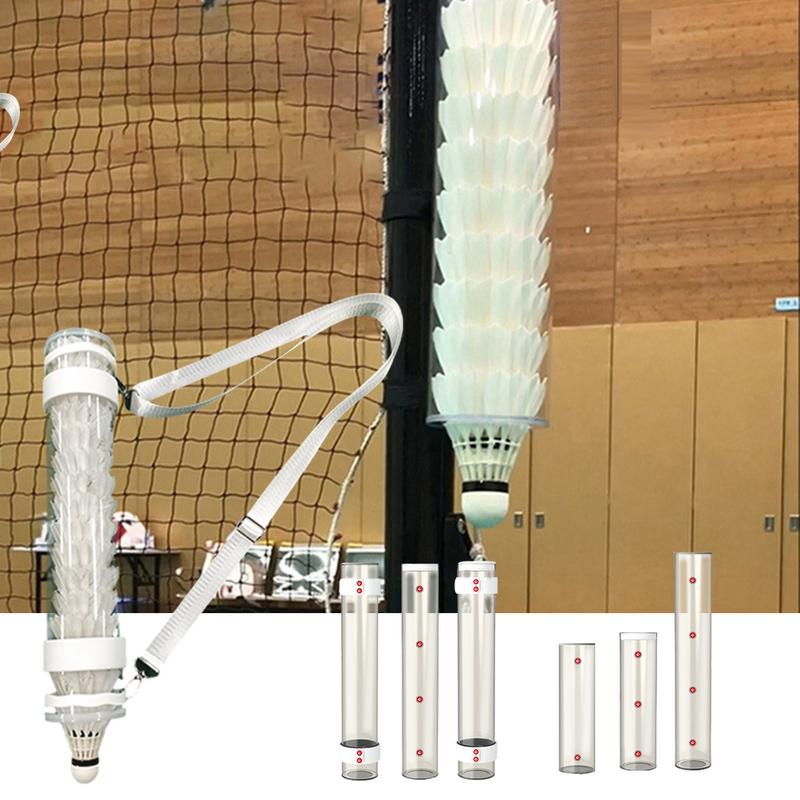 Badminton Youtube - Federbälle Aufbewahrungsrohr Badmintonbälle Halter Magnetschlauch Badmintonausrüstung