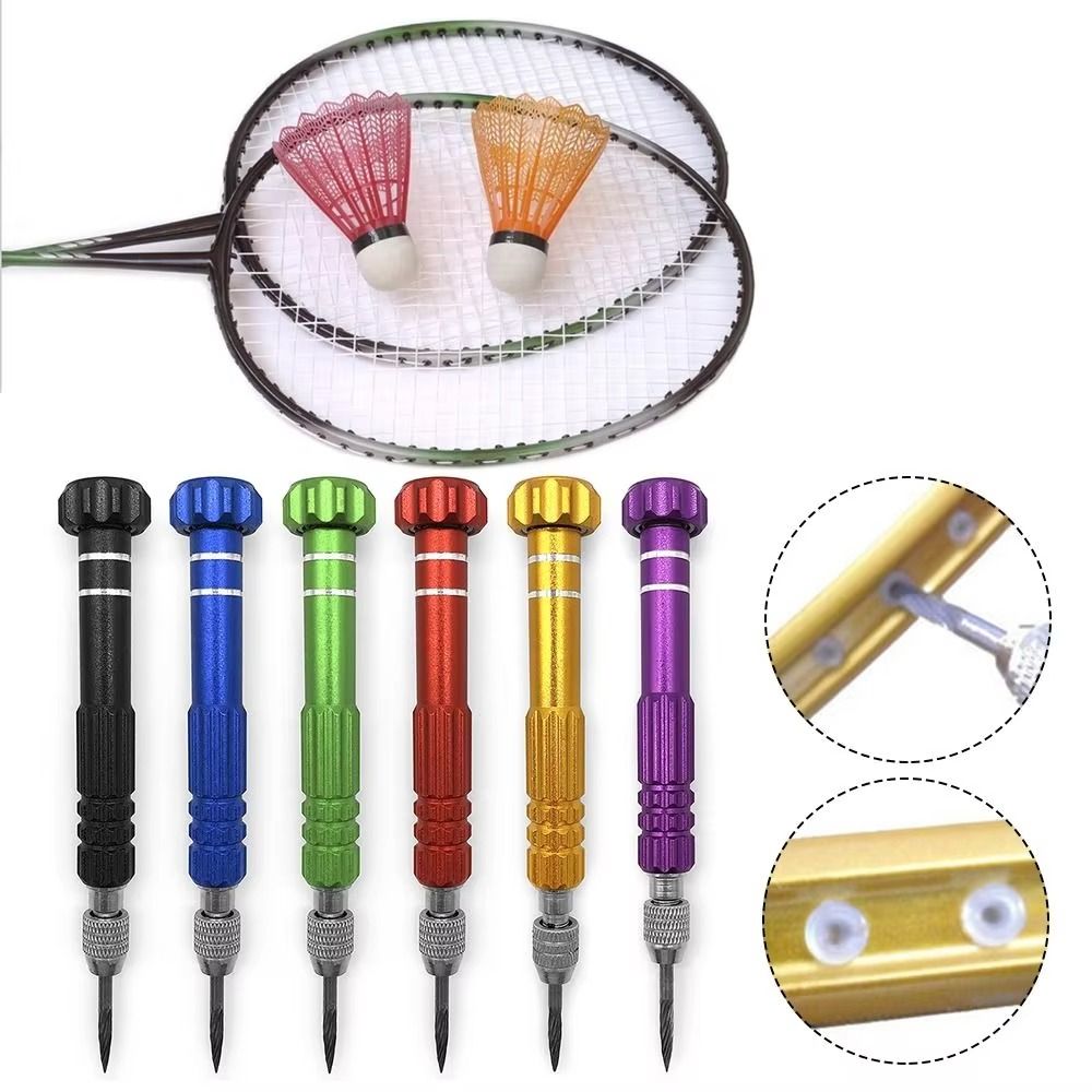 Badminton World - Legierungsmaterial Badminton-Saitenentferner Ersatz-Saitenkegel 12cm Schlägerreparatur für