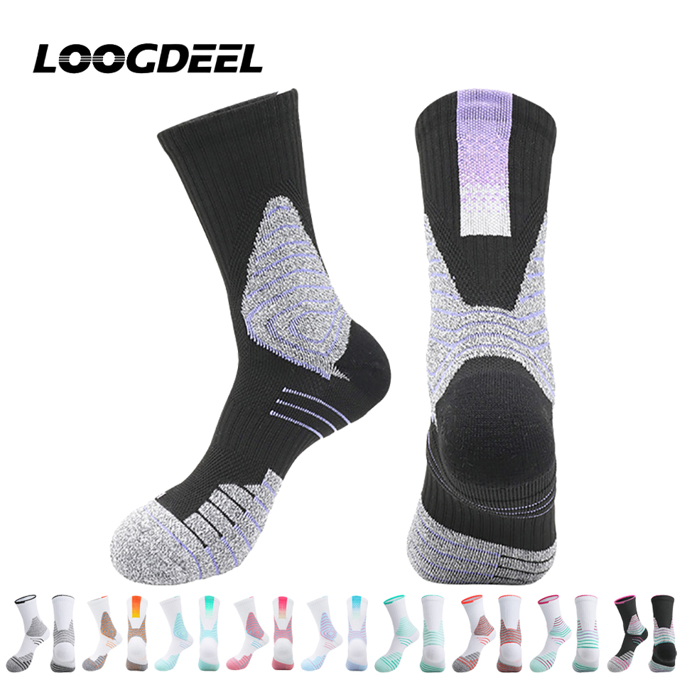 Badminton Youtube - Loogdeel 1 Paar High-Top-Basketballsocken, praktische Badminton-Handtuchsocken